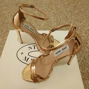 Steve Madden Cassandra Ross Gold Heels